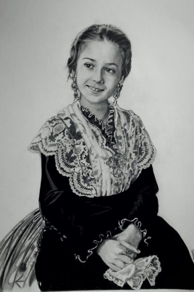 dibujos a lápiz reina gaiata castellon A2