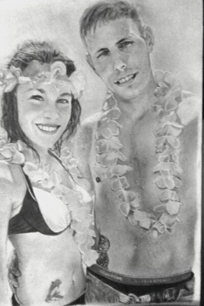 pareja encomanda dibujos a lápiz a2