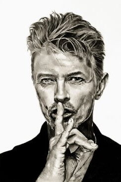 retrato realista bowie