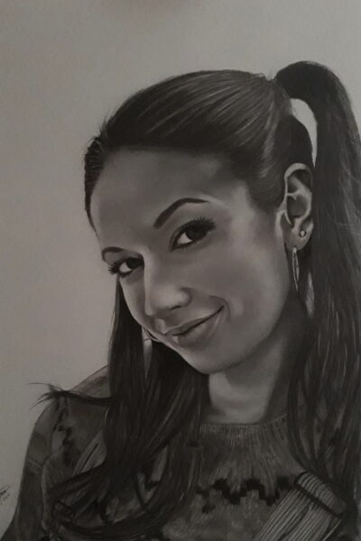 dibujos a lápiz retrato dibujo de Ruth