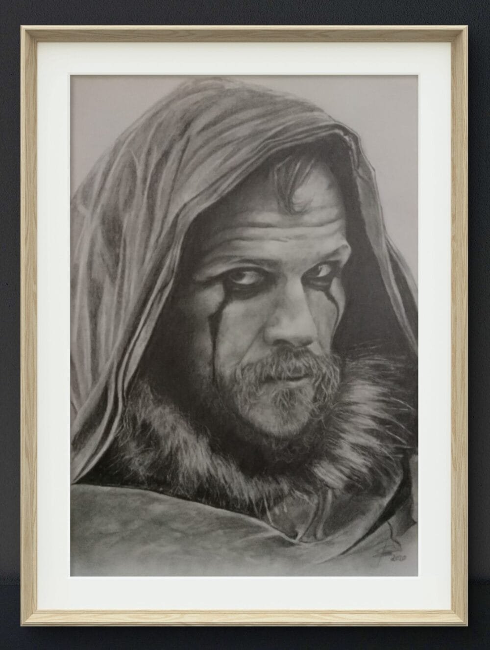 Retrato inspirado en personaje de serie para regalo personalizado