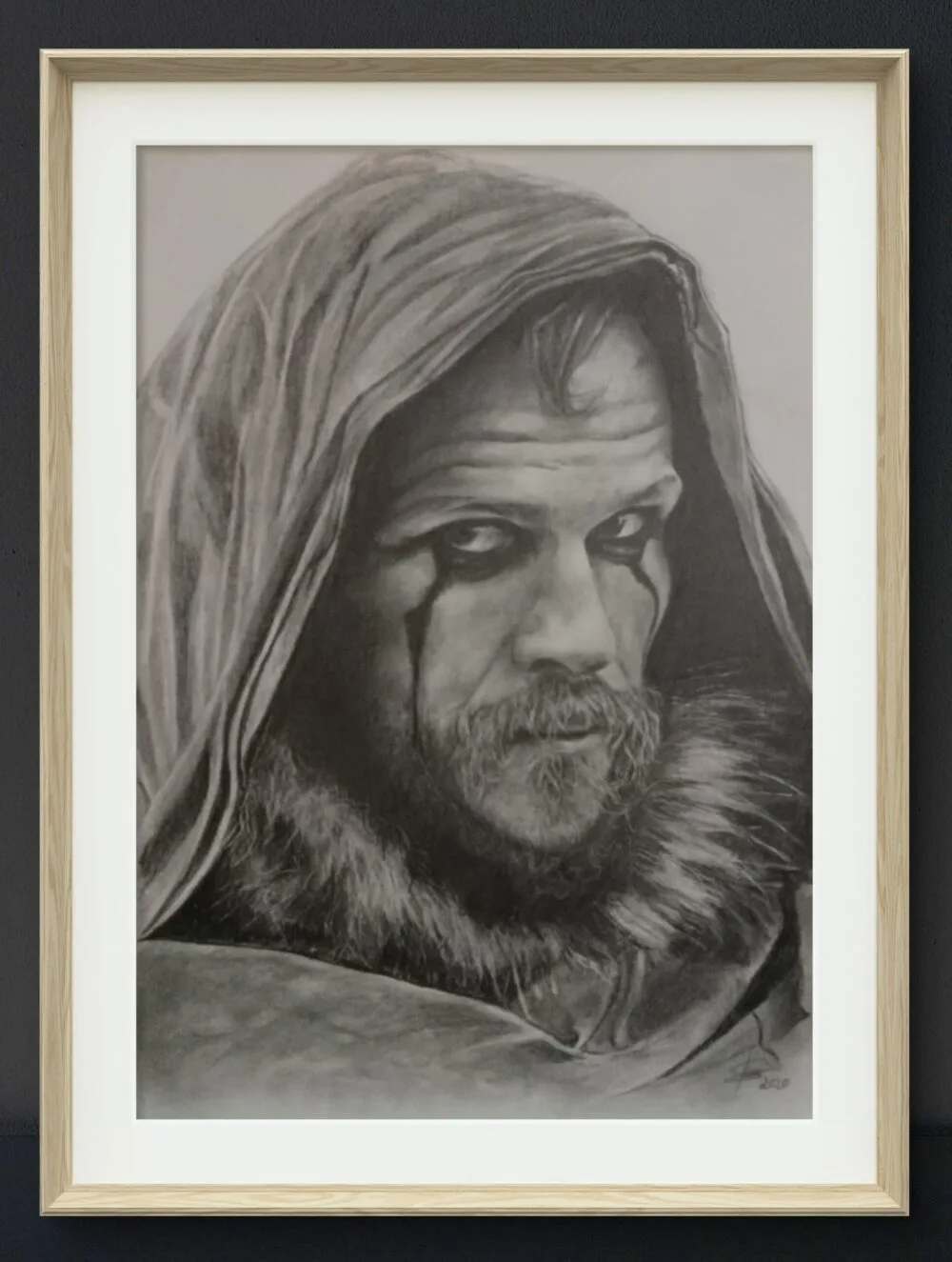 Retrato inspirado en personaje de serie para regalo personalizado