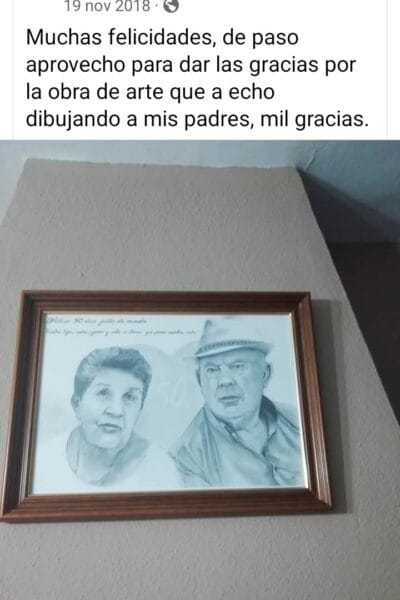 retrato a lápiz bodas de oro retrato a lápiz bodas de oro