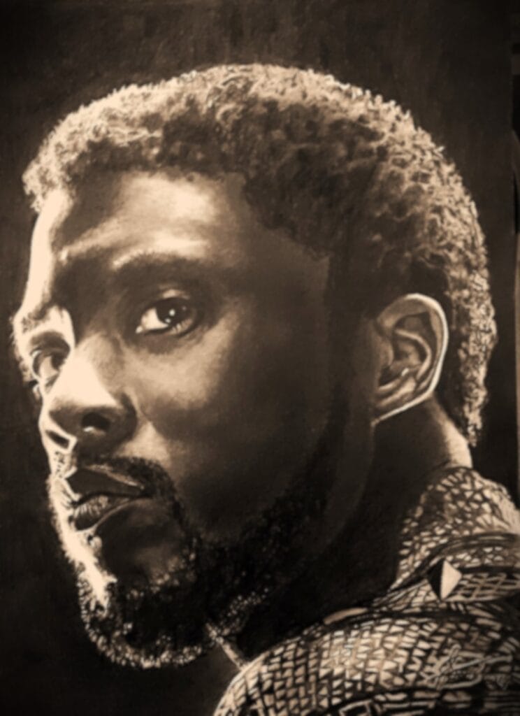 retrato relaista chadwick booseman