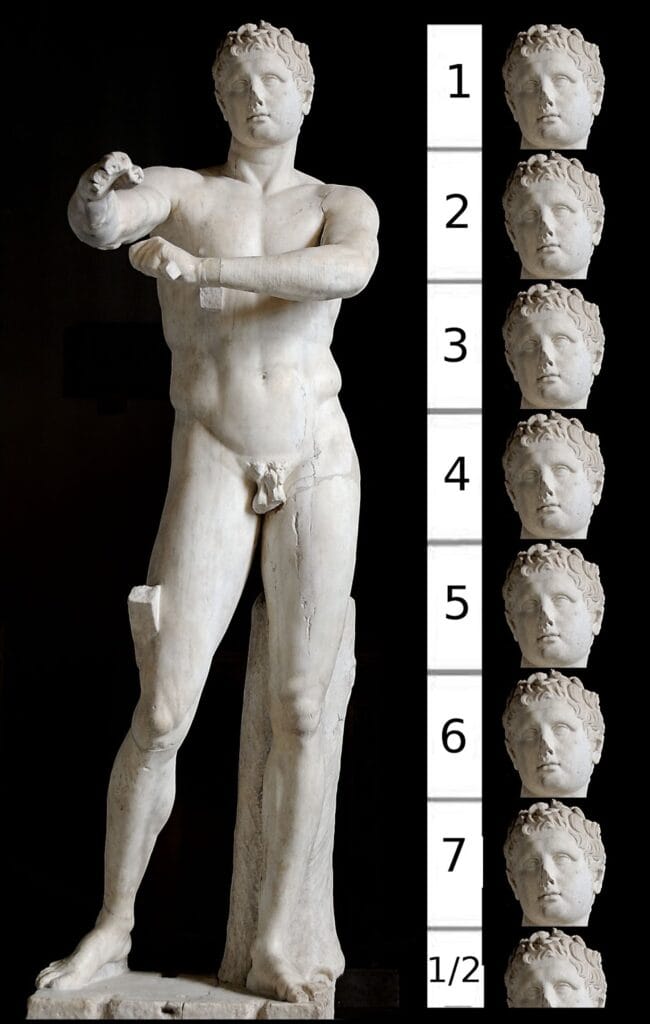 proporcion en el dibujo, lisipo