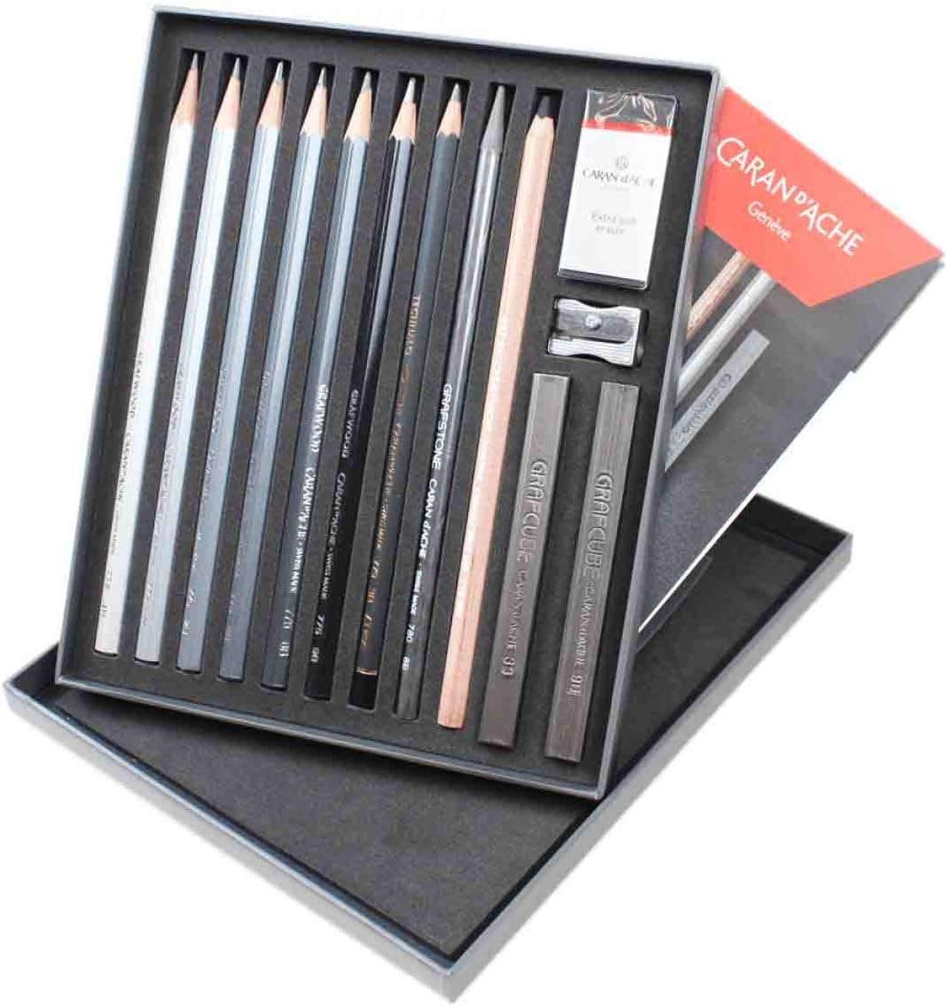 tienda de lápices Caran d'Ache Art by Sketch - Juego de 14 piezas