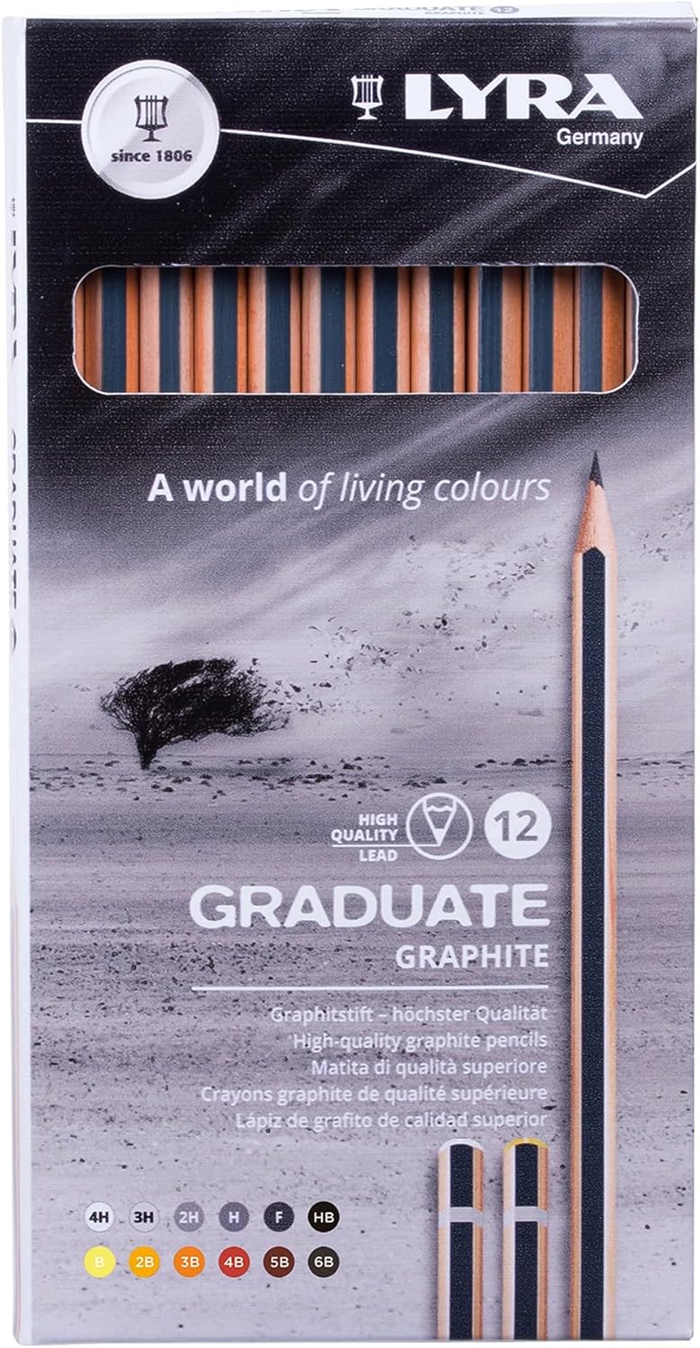 tienda de lápices LYRA Graduate Graphite EST. 12 Uds