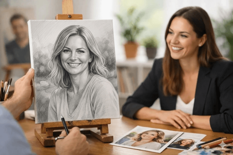 Como encargar retrato original