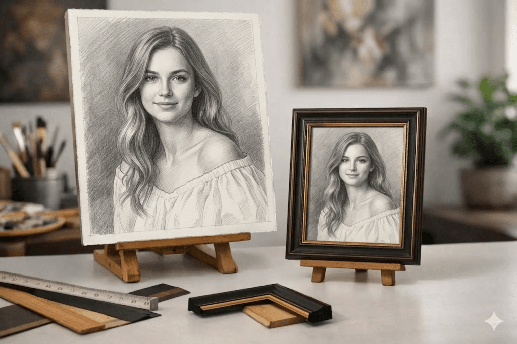 Tamaño ideal para retrato por encargo