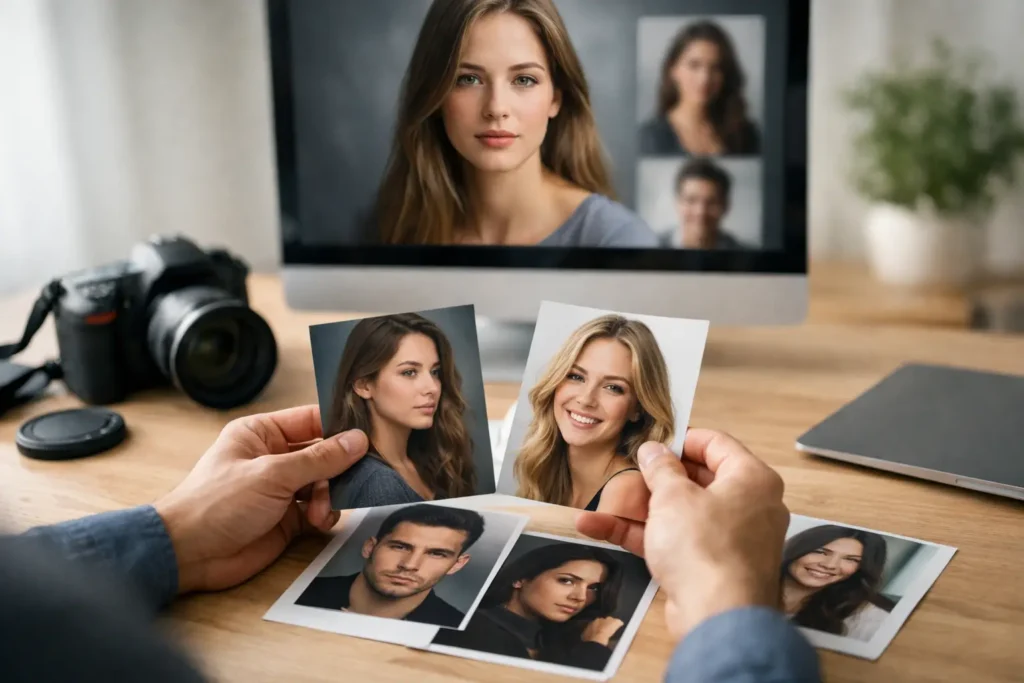 Qué foto elegir para un retrato realista