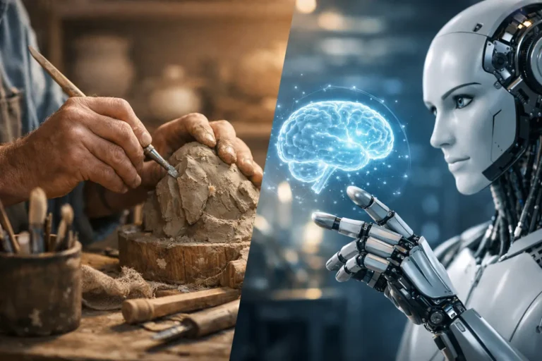 Arte artesanal frente a inteligencia artificial