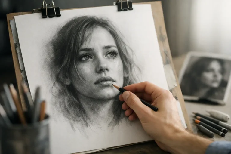 Retrato realista en grafito: c&oacute;mo logra emoci&oacute;n