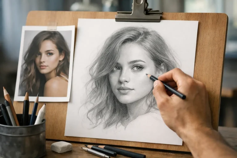 Técnicas de retrato a lápiz que sí funcionan