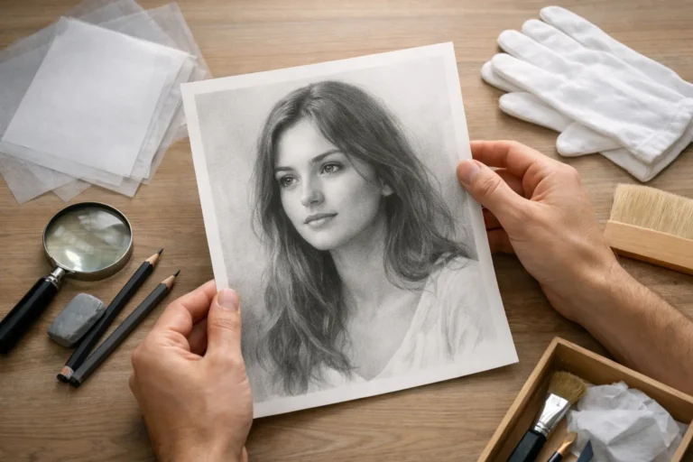 Cómo conservar un retrato en grafito
