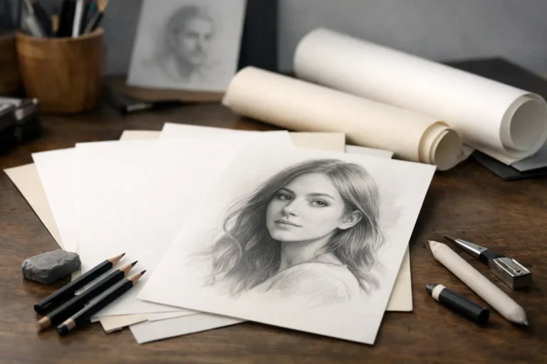 Mejor papel para retrato a lápiz
