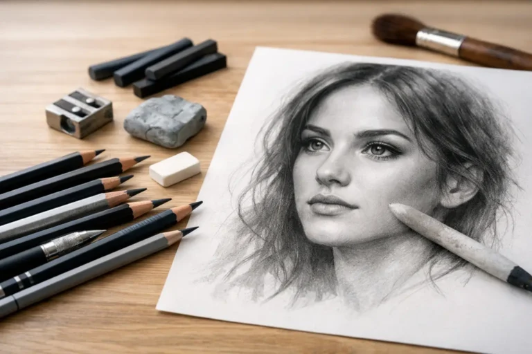 Mejores l&aacute;pices para retrato realista